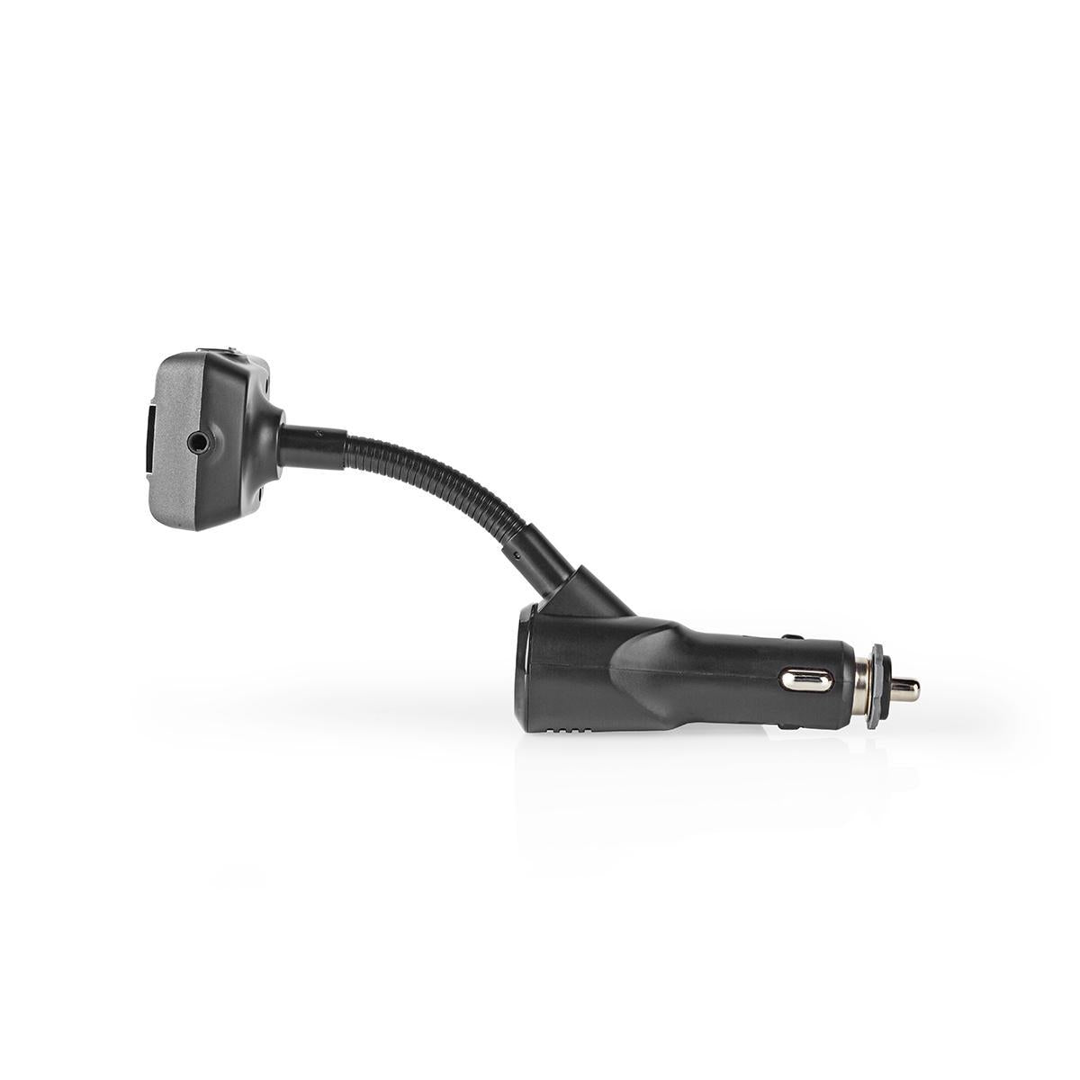 Car FM Transmitter | Gooseneck | Wireless calls | 2.0 " | LED Screen | Bluetooth® | QC 3.0 / 5.0 V DC / 2.4 A | Fast charging | Bass boost | Google Assistant / Siri | Gray / Black
