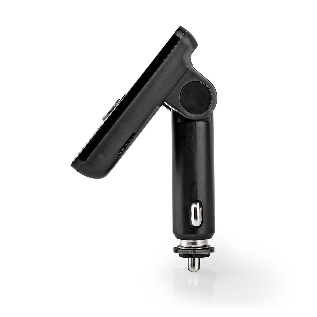 Car FM Transmitter | Tiltable | Wireless calls | 1.1 " | LED Screen | Bluetooth® | PD 18 W / 5.0 V DC / 1.0 A | Fast Charging | Google Assistant / Siri | Gray / Black