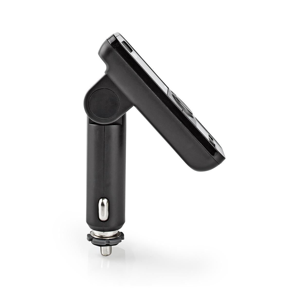 Car FM Transmitter | Tiltable | Wireless calls | 1.1 " | LED Screen | Bluetooth® | PD 18 W / 5.0 V DC / 1.0 A | Fast Charging | Google Assistant / Siri | Gray / Black