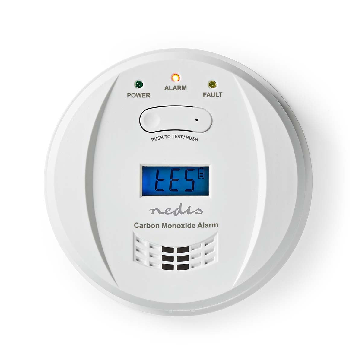 Carbon Monoxide Alarm | Battery powered | Battery life up to: 5 years | With pause button | With test button | 85 dB| White