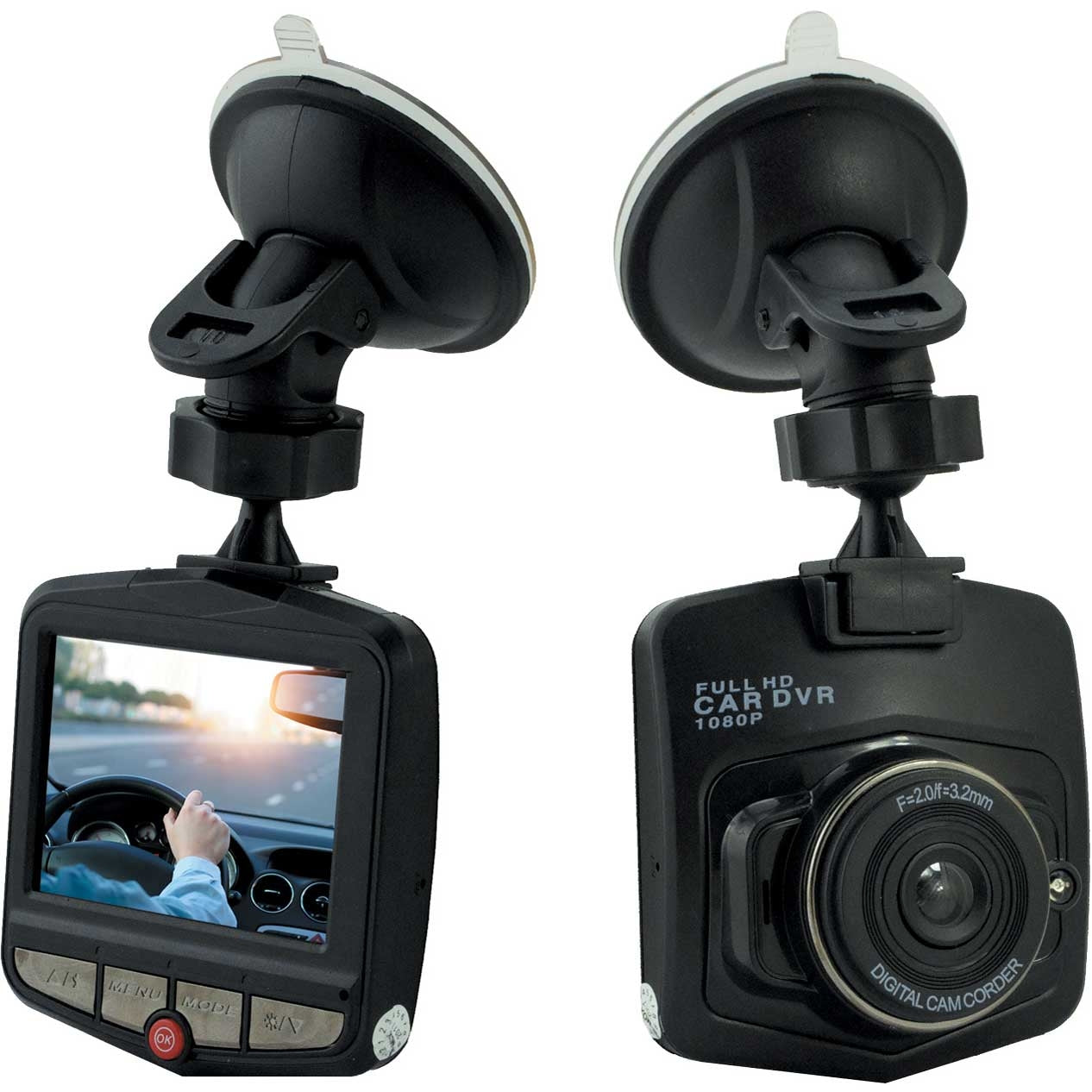 Car camera 2.4" LCD 1080P auto start and stop
