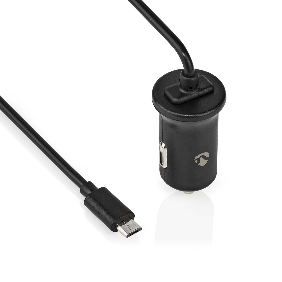 Car charger | 12 W| 1x 2.4 A| Number of outputs: 1 | Micro USB (Fixed) Cable | 1.00 m | Single Voltage Output