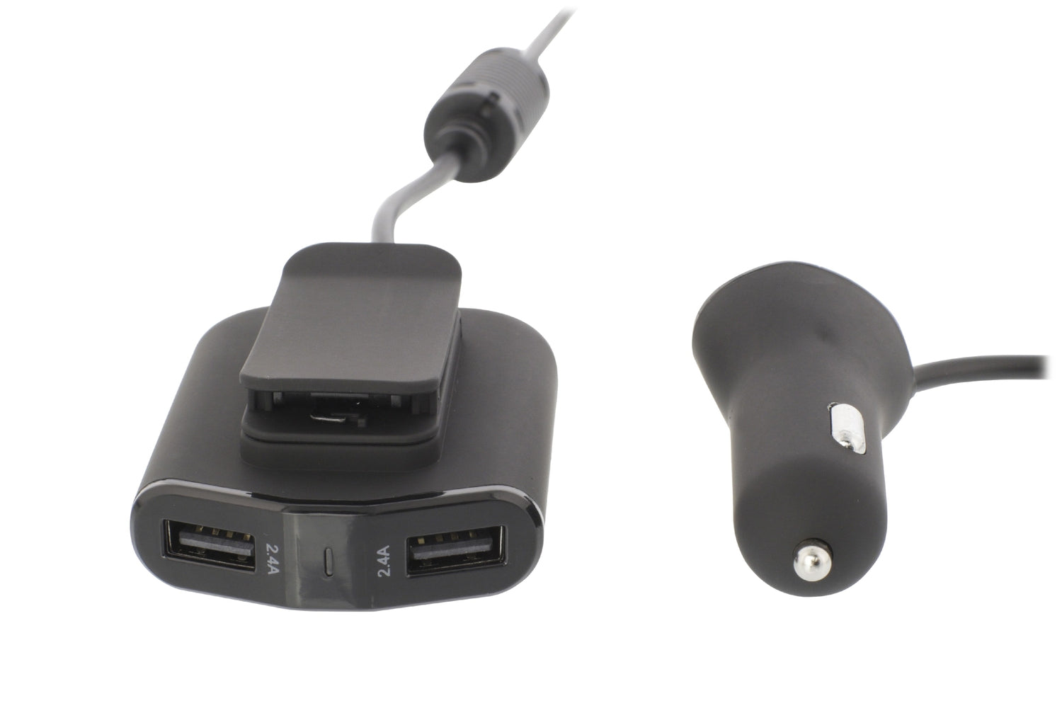 Car charger 4-Outputs 9.6 A USB Black