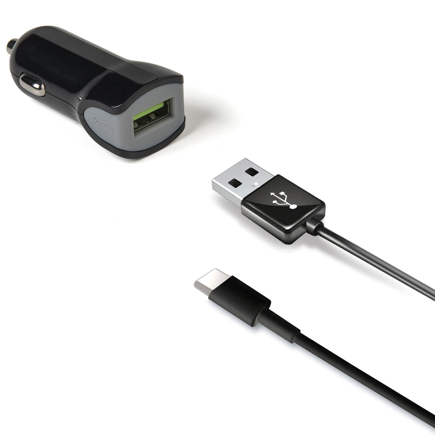 Car charger + USB-C cable 2.4A 12W