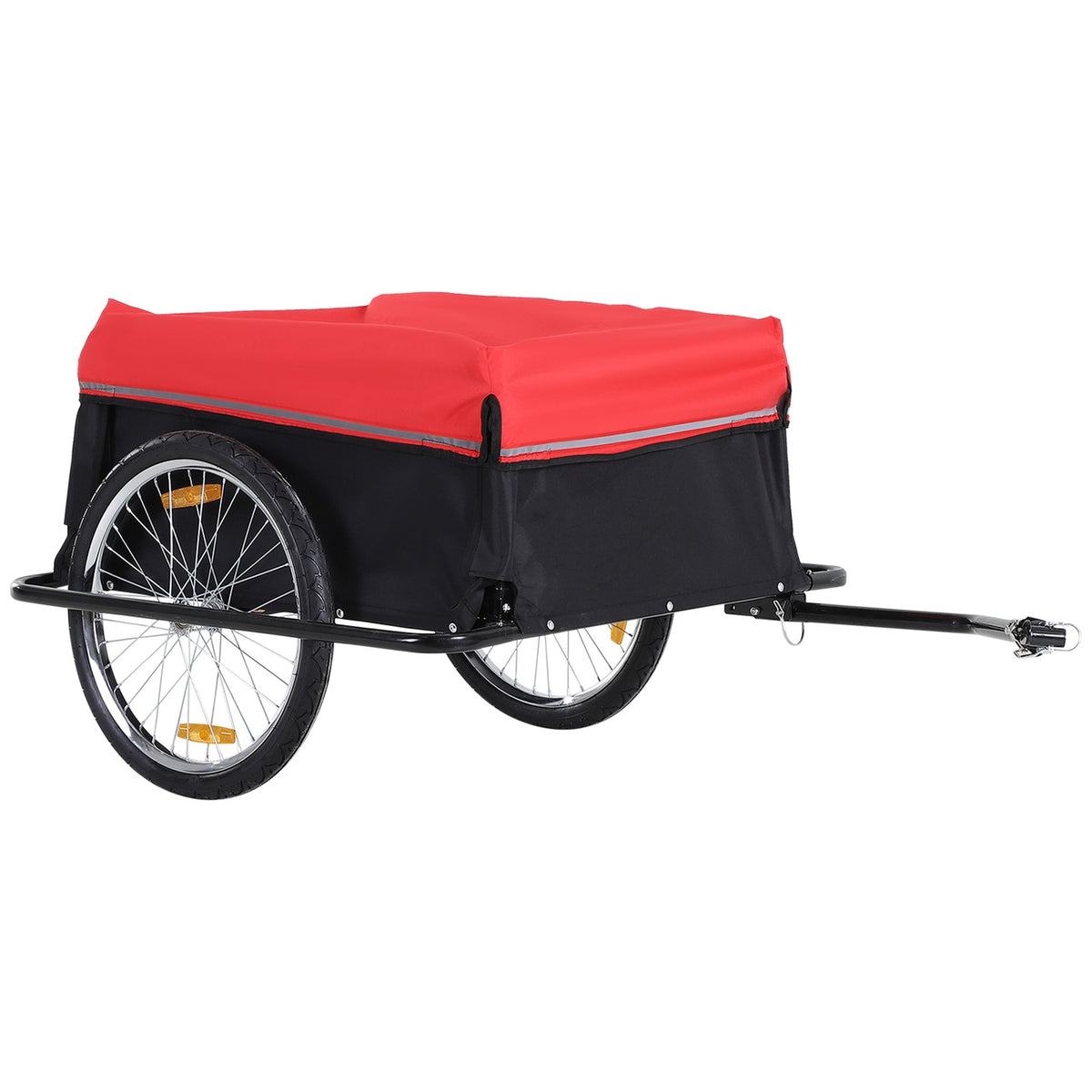 Cargo Trailer Transport Trailer Cargo Bike Trailer Black+Red