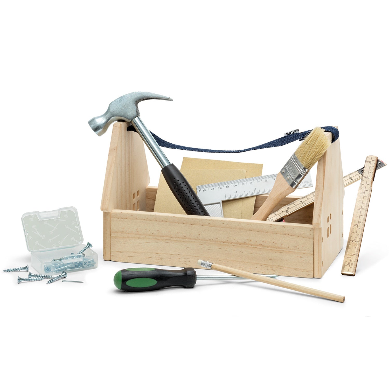 Carpenter's box with tools