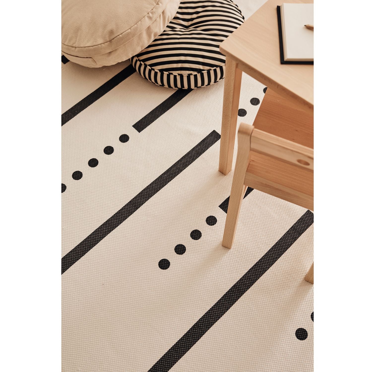 Carpet white gray 130x160 cm