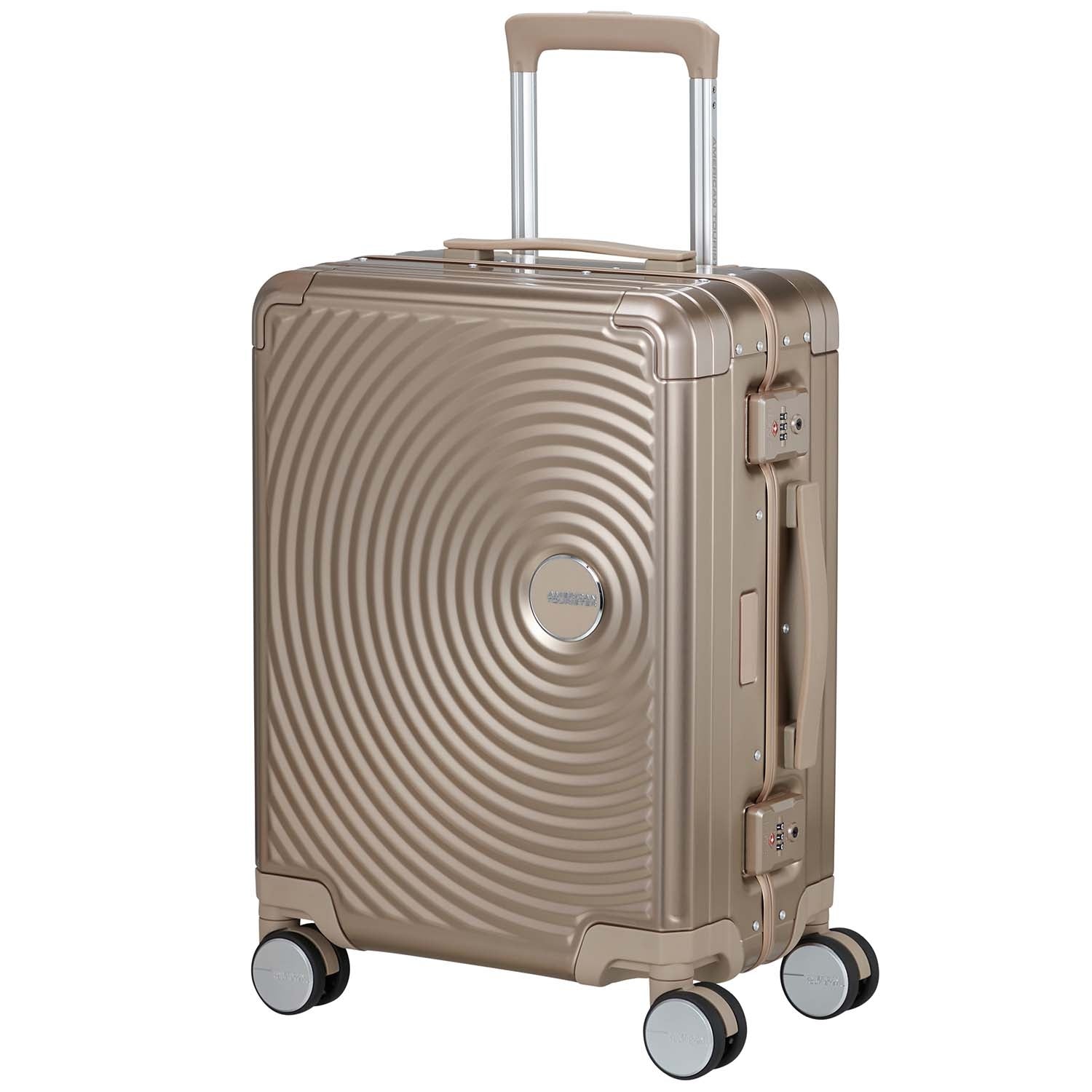 Carry-On Suitcase, Aluminum 55cm, Bronze