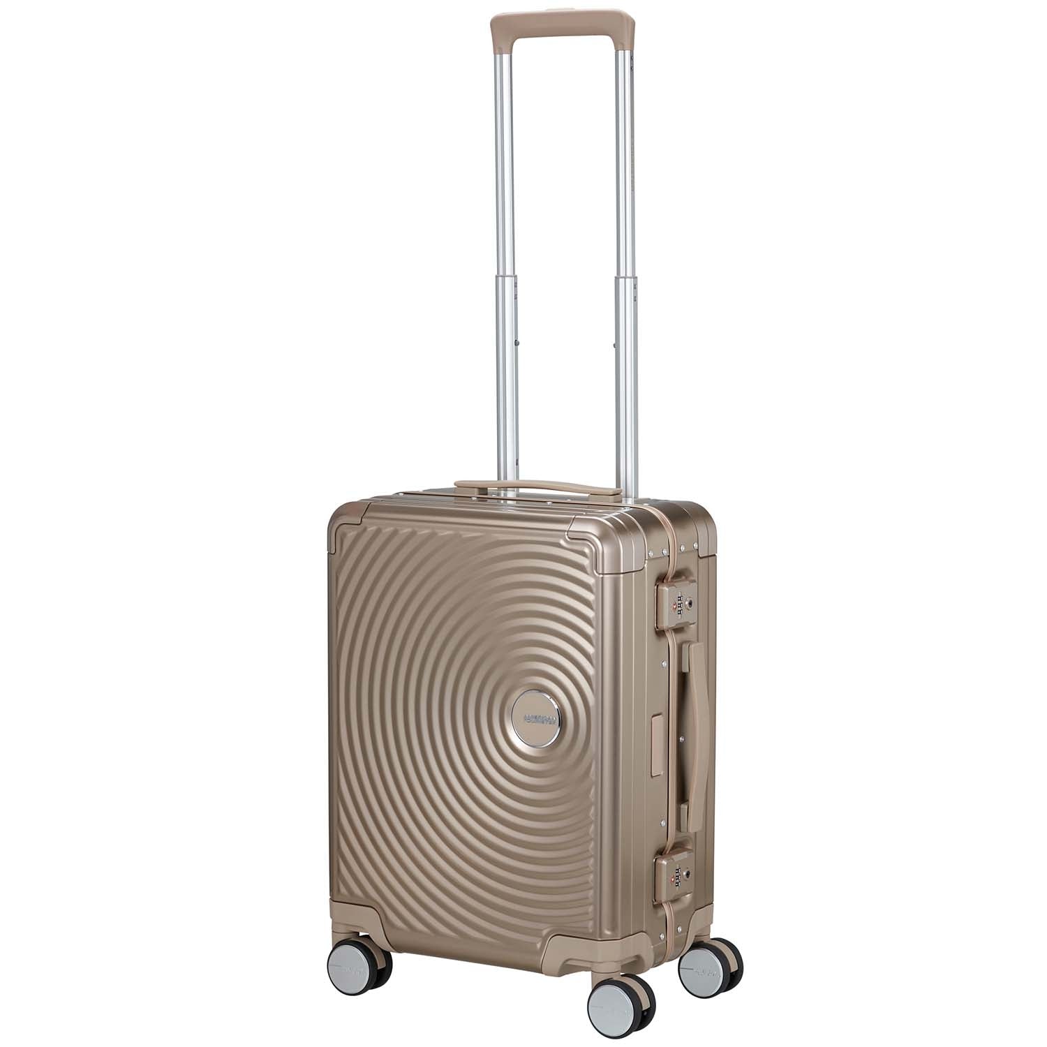Carry-On Suitcase, Aluminum 55cm, Bronze