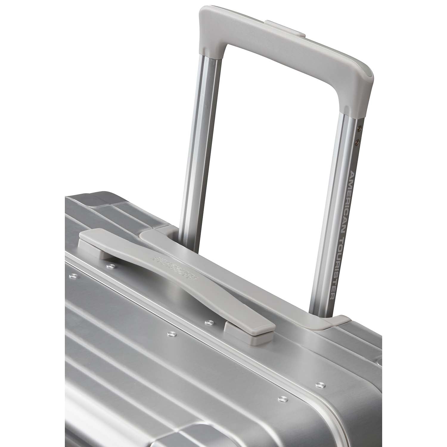 Carry-On Suitcase, Aluminum 55 cm, Silver