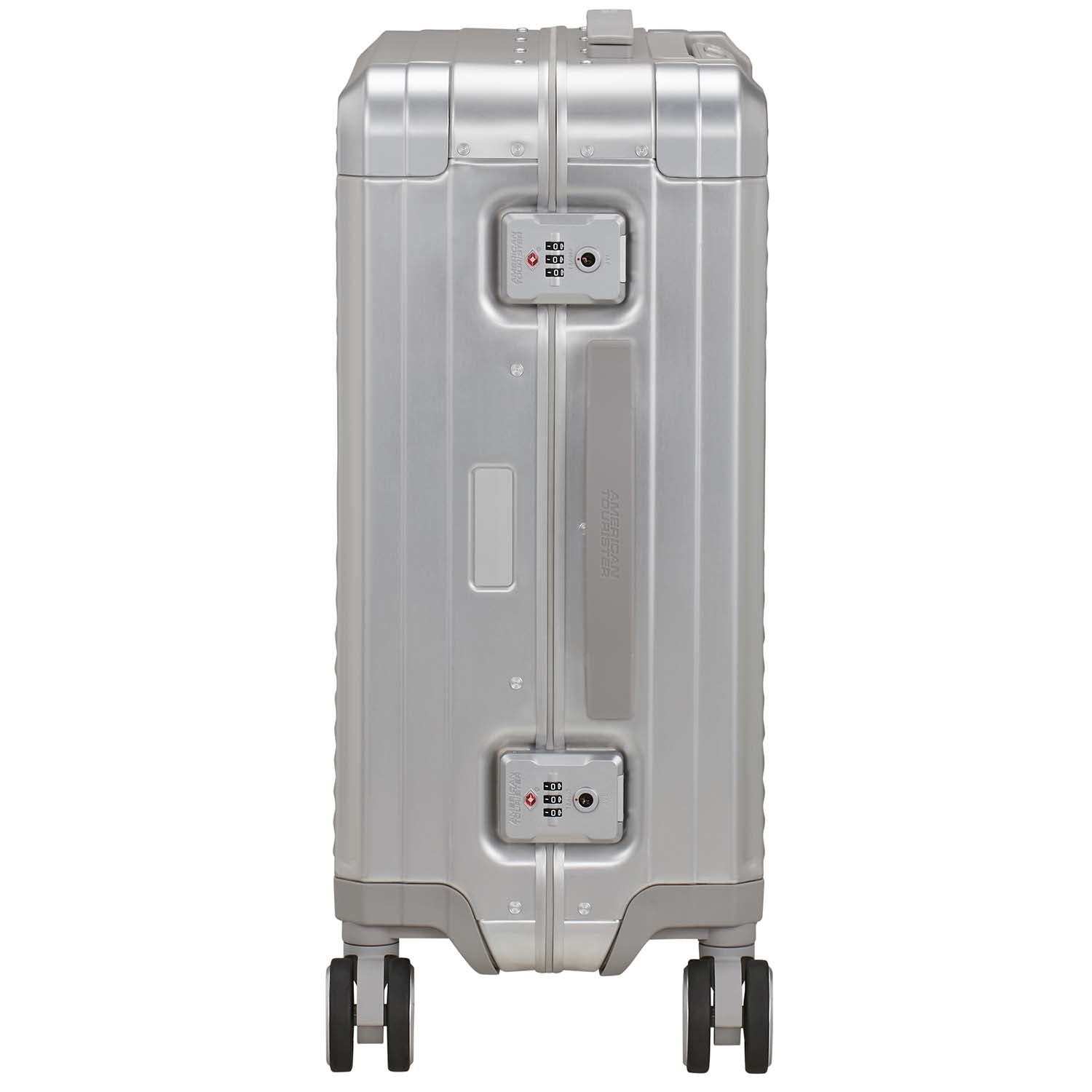 Carry-On Suitcase, Aluminum 55 cm, Silver