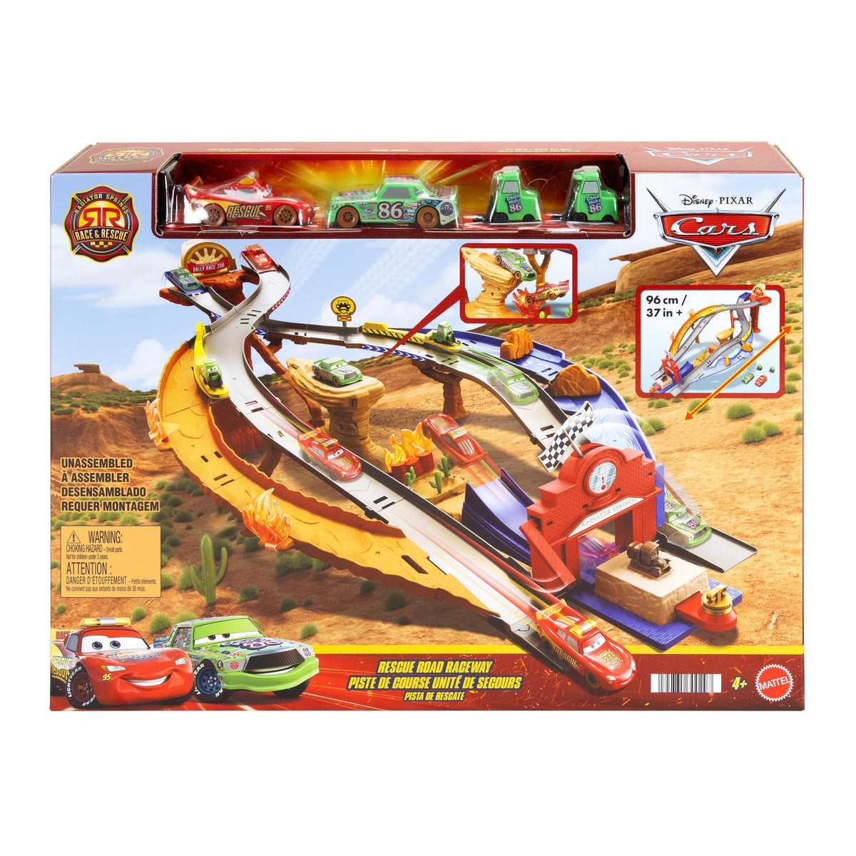 Cars Race & Rescue Playset with Lightning & Friends