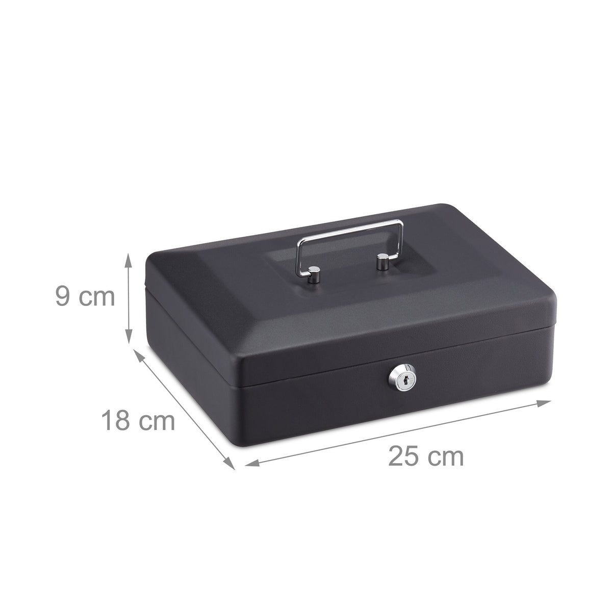 Cash box with 2 keys