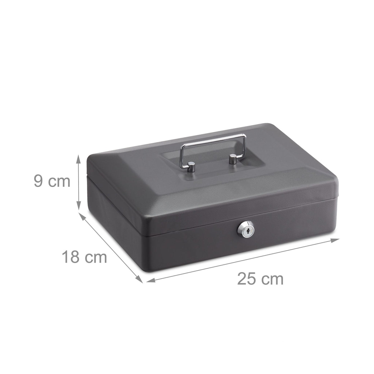 Cash box with 2 keys