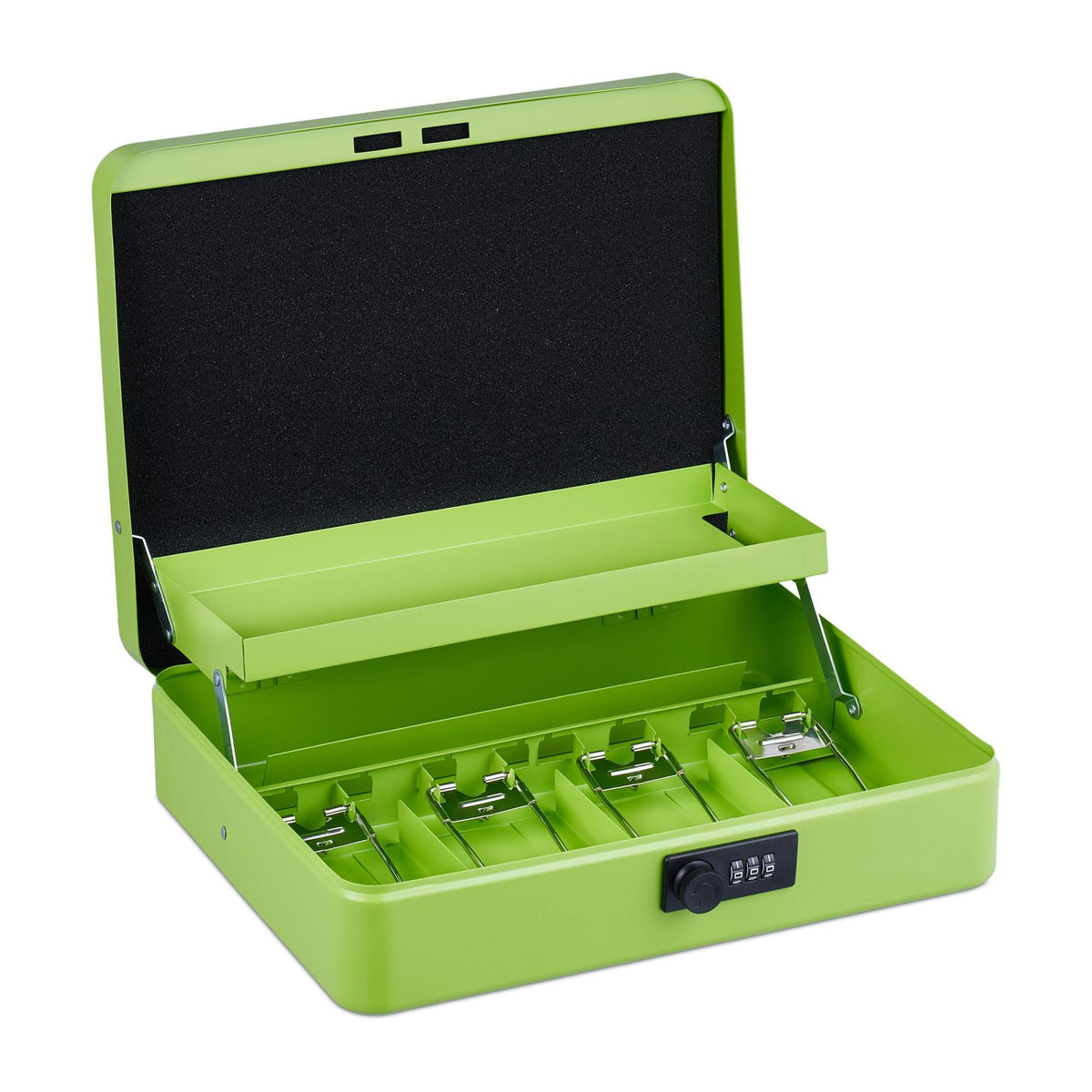 Cash drawer with combination