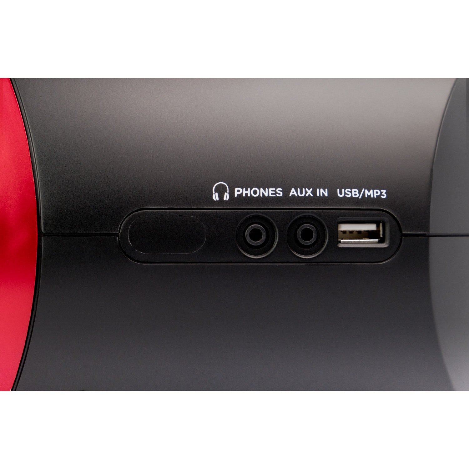 Cassette radio CD/FM radio/Cassette tape/USB/BT Red