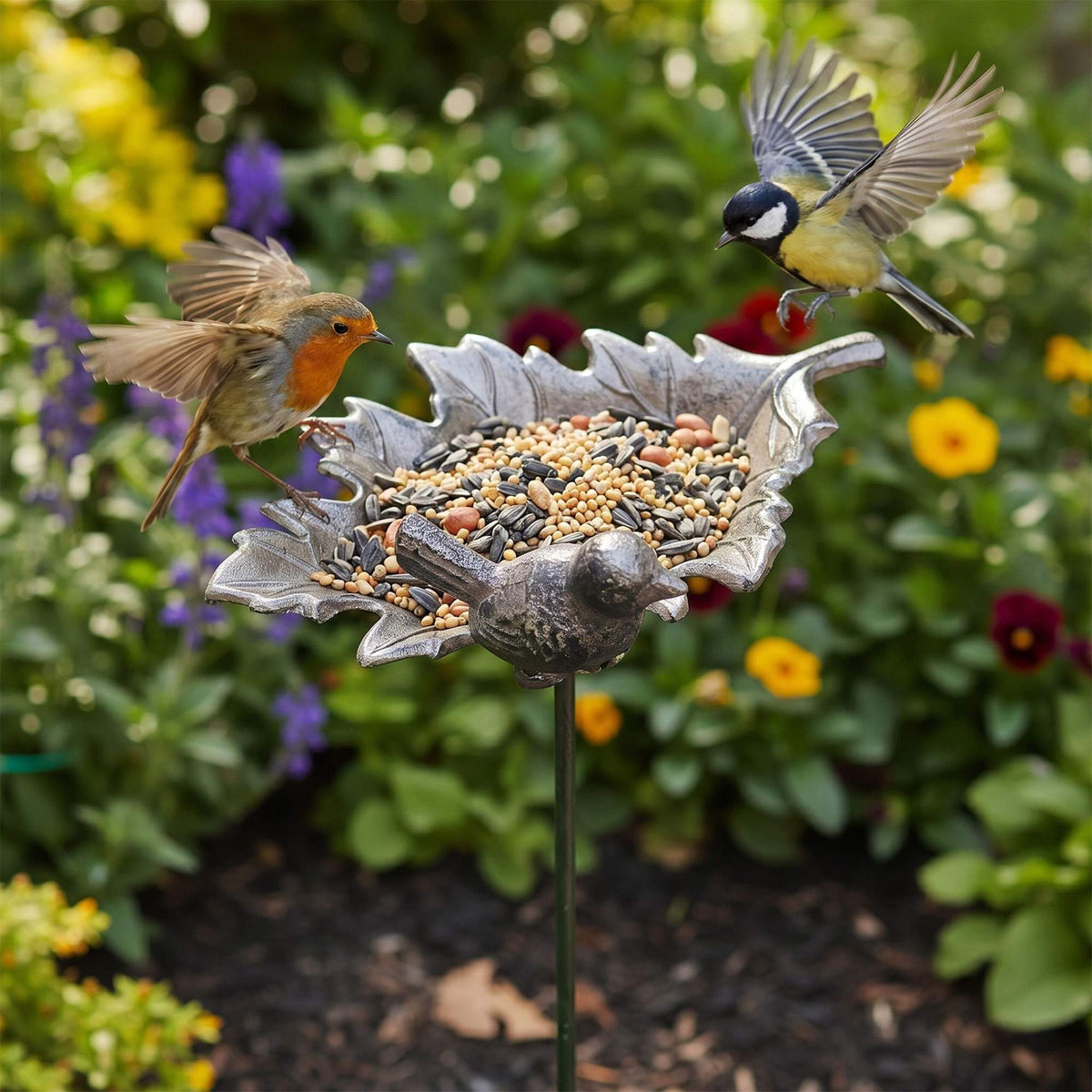 Cast Iron Bird Bath – Standing, Frost-Resistant
