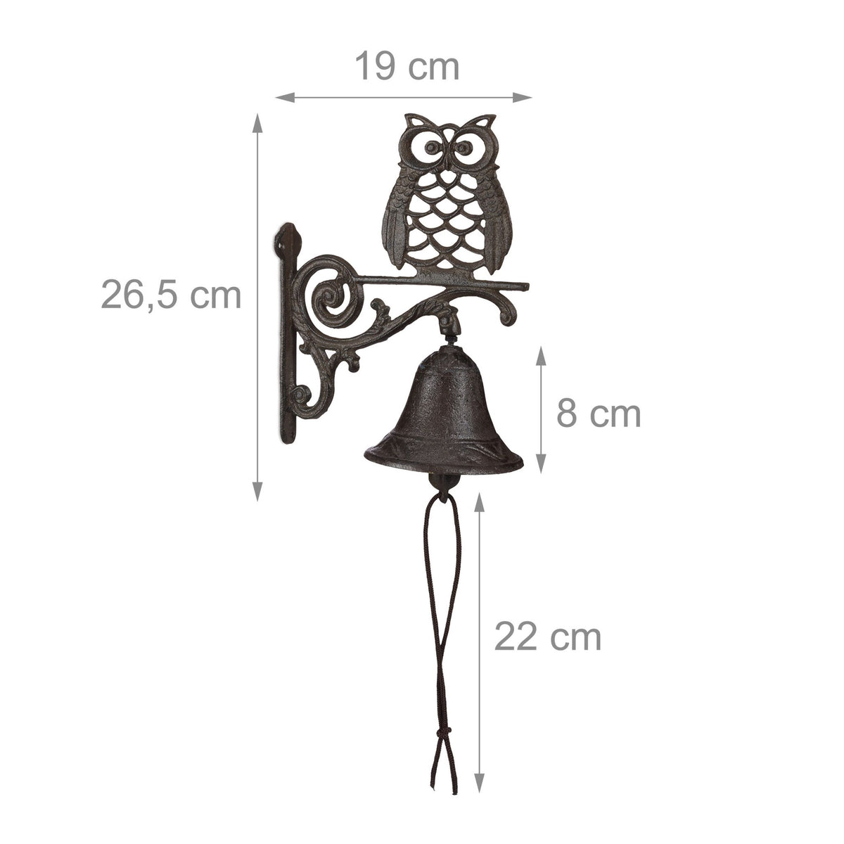 Cast Iron Door Bell Owl