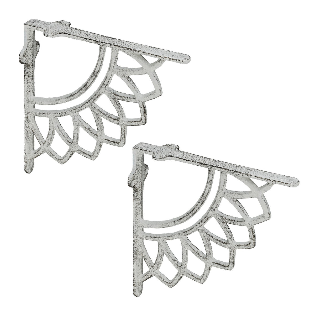 Cast Iron Mandala Shelf Brackets, Set of 2