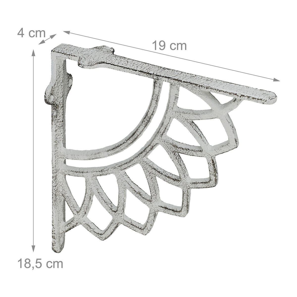 Cast Iron Mandala Shelf Brackets, Set of 2