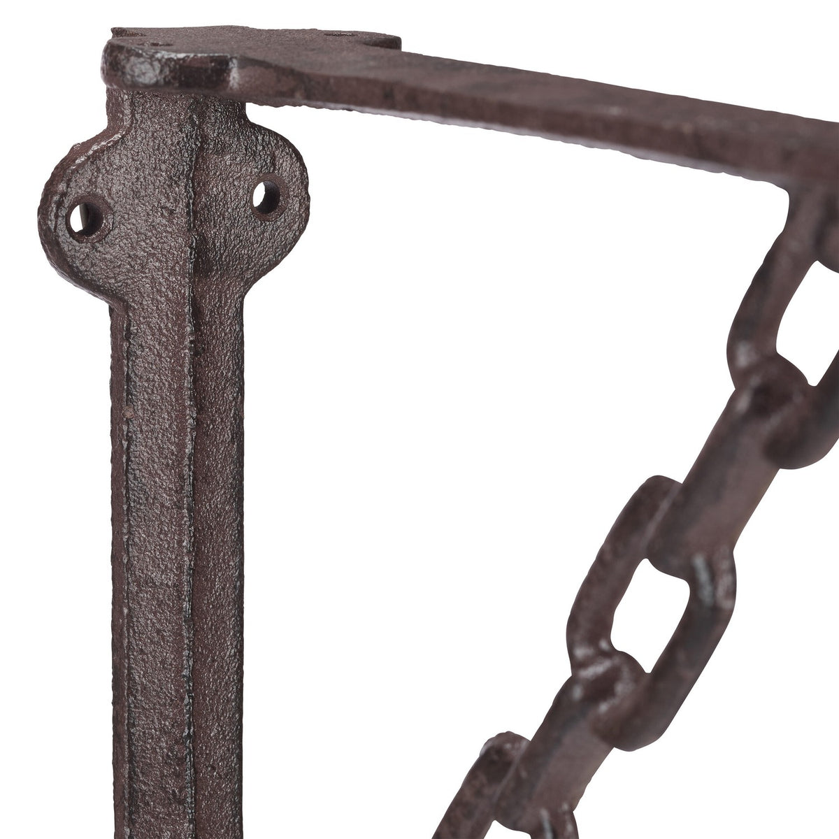 Cast Iron Shelf Brackets, Chain Design, Set of 4