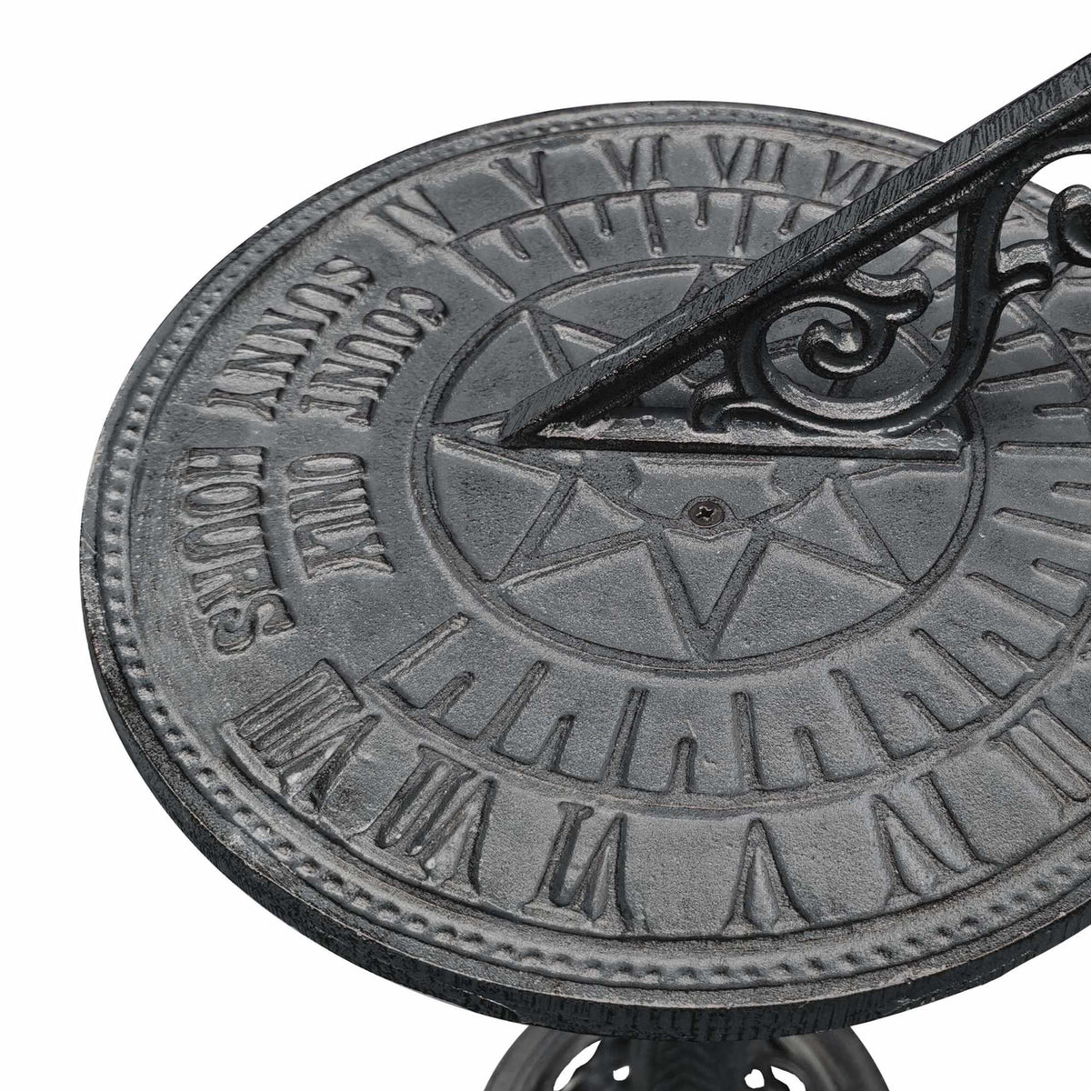 Cast Iron Sundial With Stand – Roman Numerals, Outdoor
