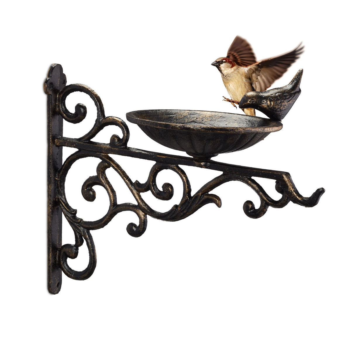 Cast iron bird bath
