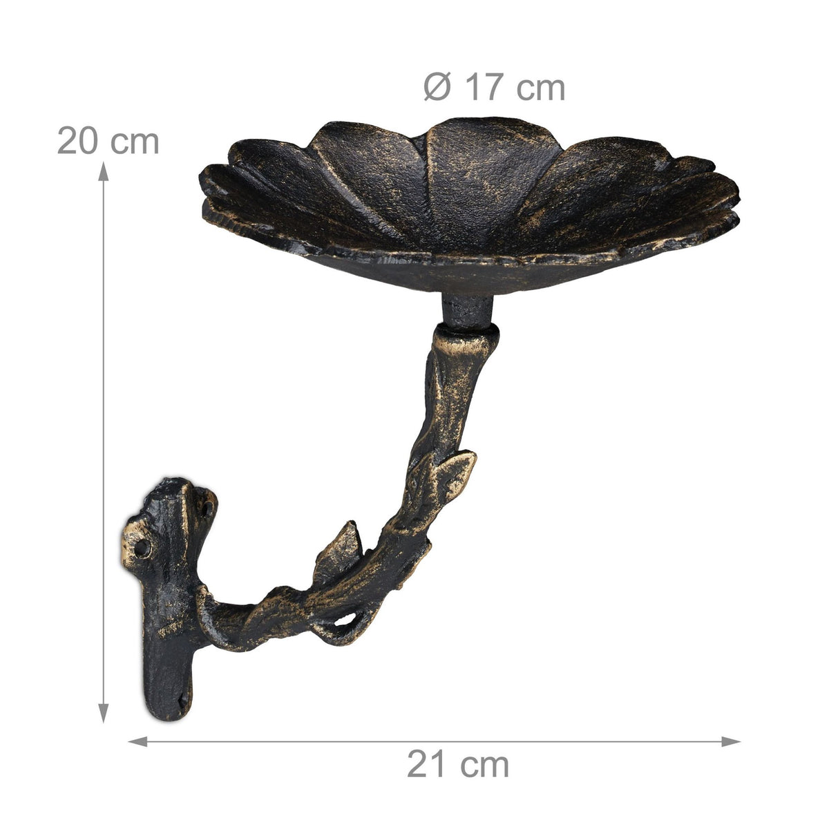 Cast iron bird bath