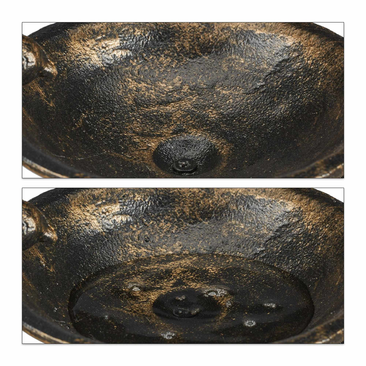 Cast iron bird bath