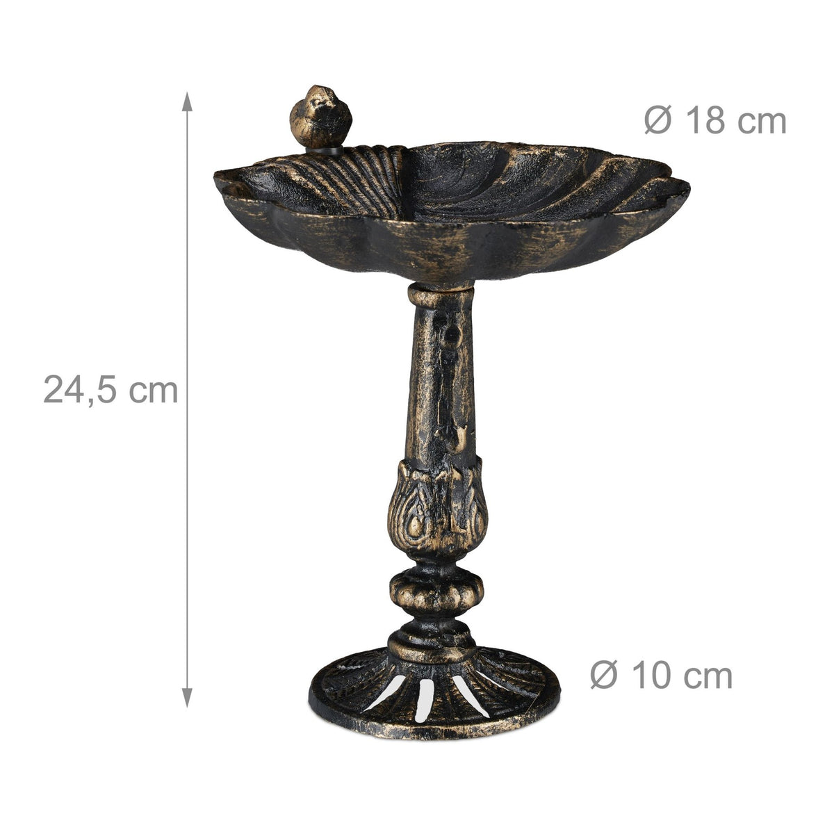Cast iron bird bath