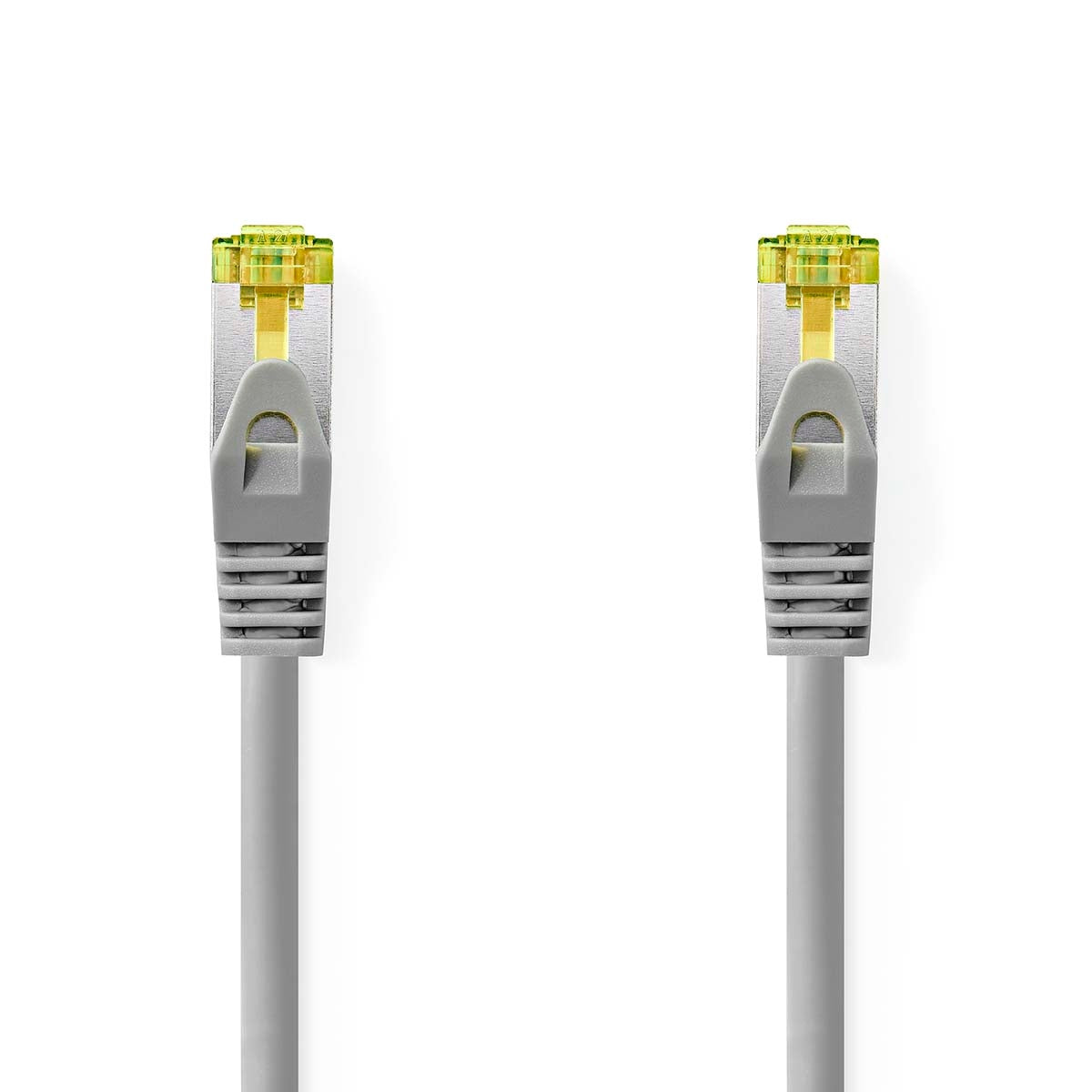Cat 8.1 Network Cable | S/FTP | RJ45 Male | RJ45 Male | 2.00 m | Round | LSZH | Grey | Label