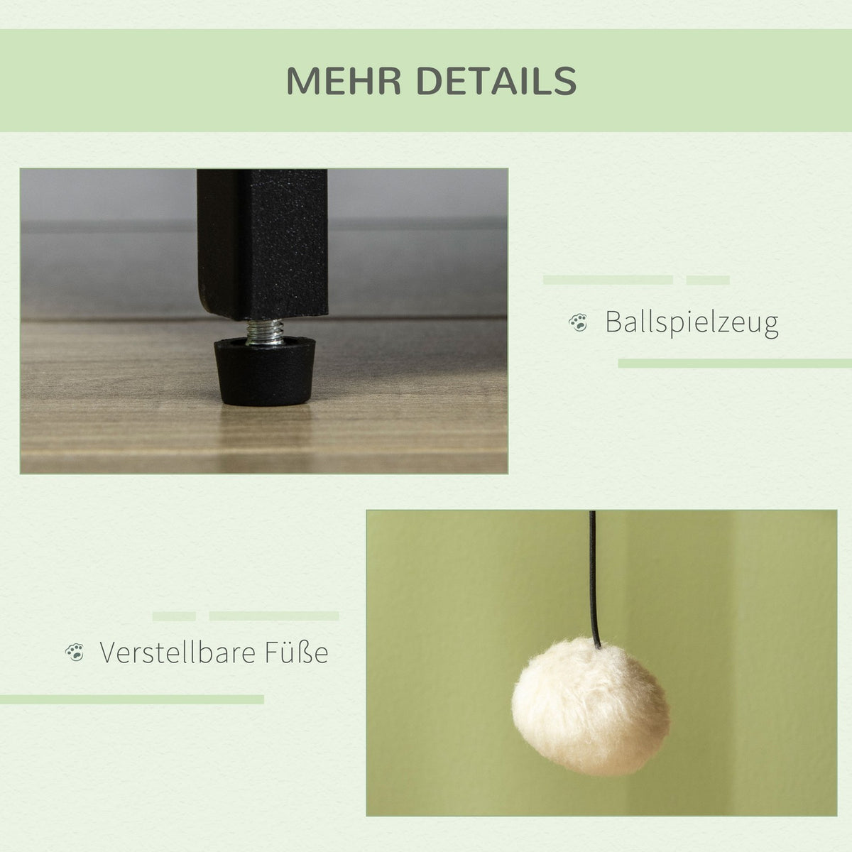 Cat Cabinet Cat Toilet In Cabinet Design, With Play Ball & Side Table, Oak, Magnetic Door, 86X48X52Cm