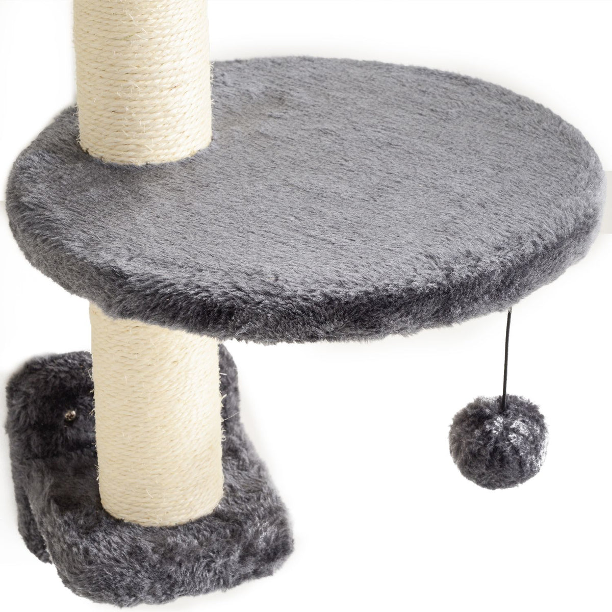 Cat Climbing Wall Set with Hammock, Dark Grey, 4-Piece