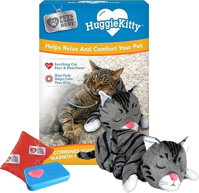 Cat Comfort Plush with Heartbeat & Heat Pack
