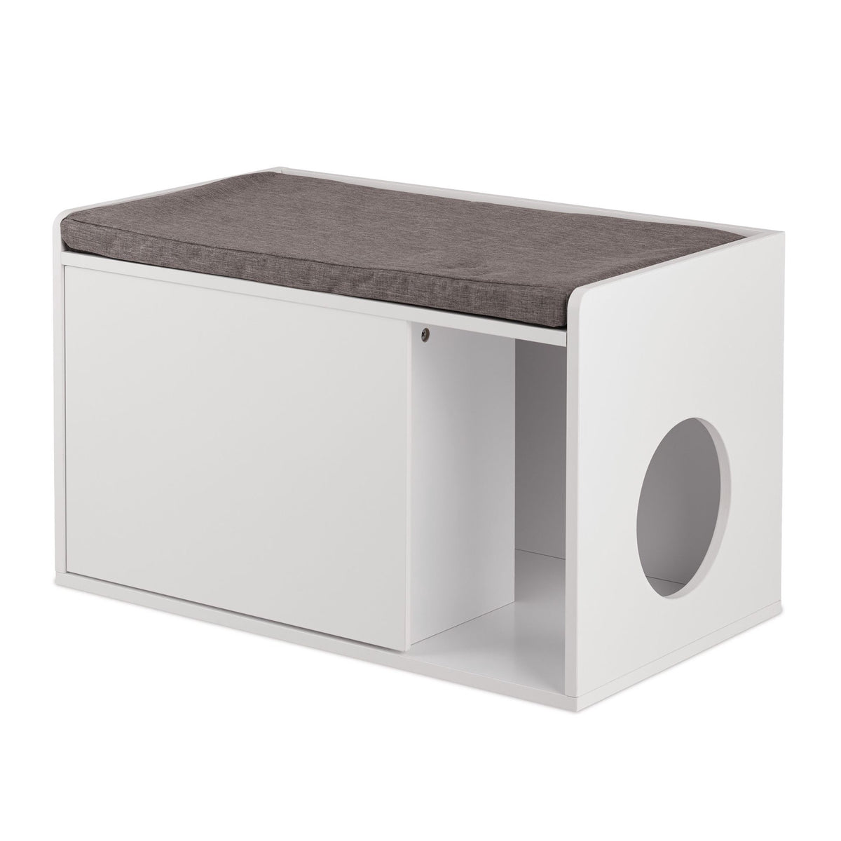 Cat Litter Box Cabinet With Bench