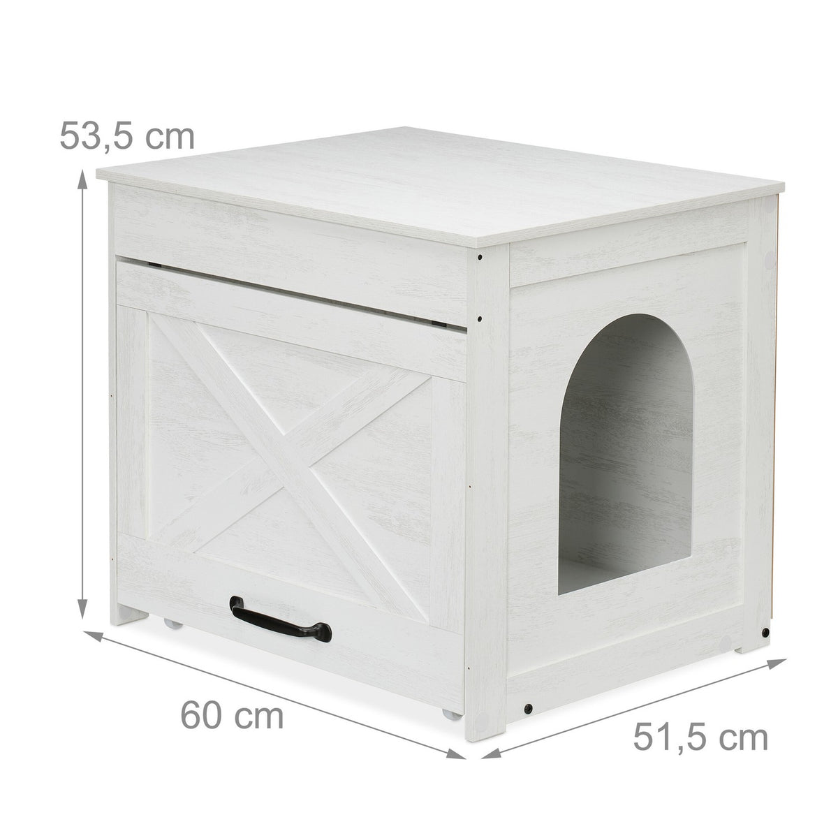 Cat Litter Cabinet with Scratching Mat and Drawer
