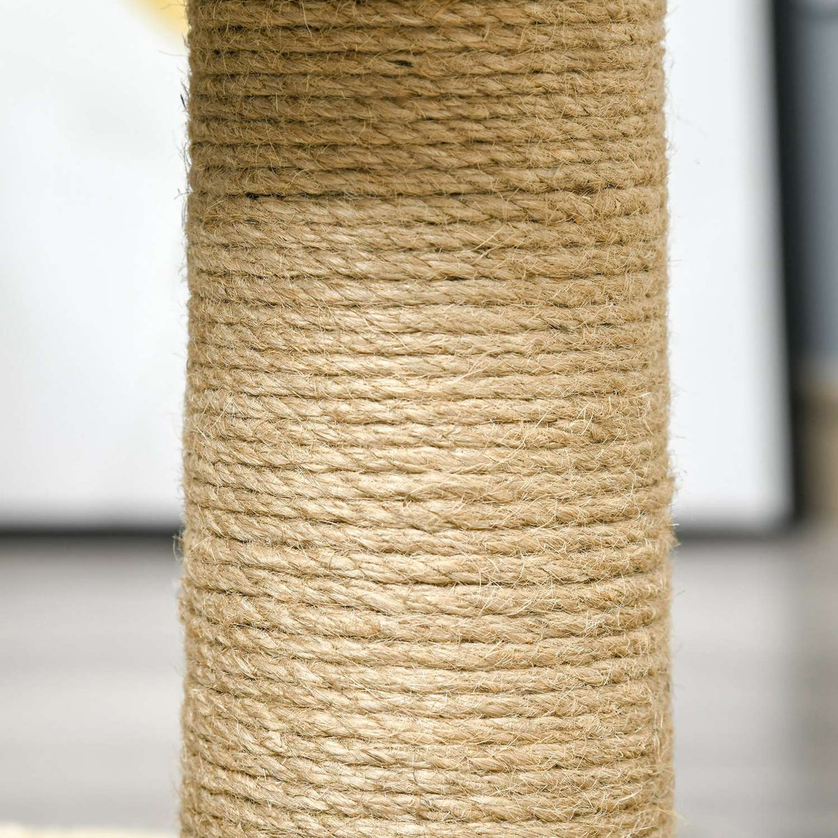 Cat Scratching Post Small Ideal For A Cat, With Jute Trunk & Toys, Climbing Tree, Khaki+Light Brown, 40X30X56Cm