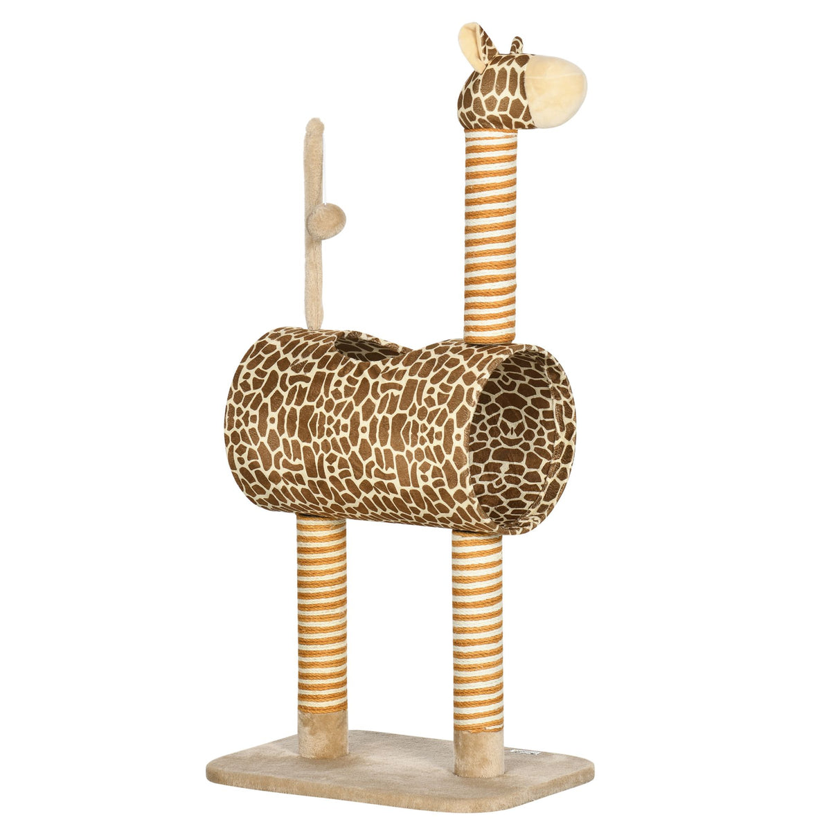 Cat Tower 101cm Giraffe Design with Tunnel & Jute Posts