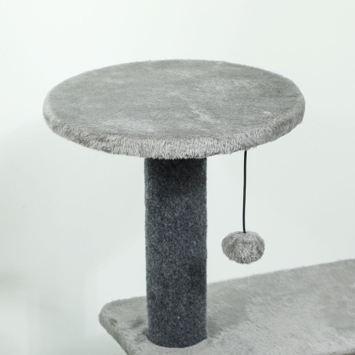 Cat Tree 103 cm with Platforms and Sisal Posts, Grey