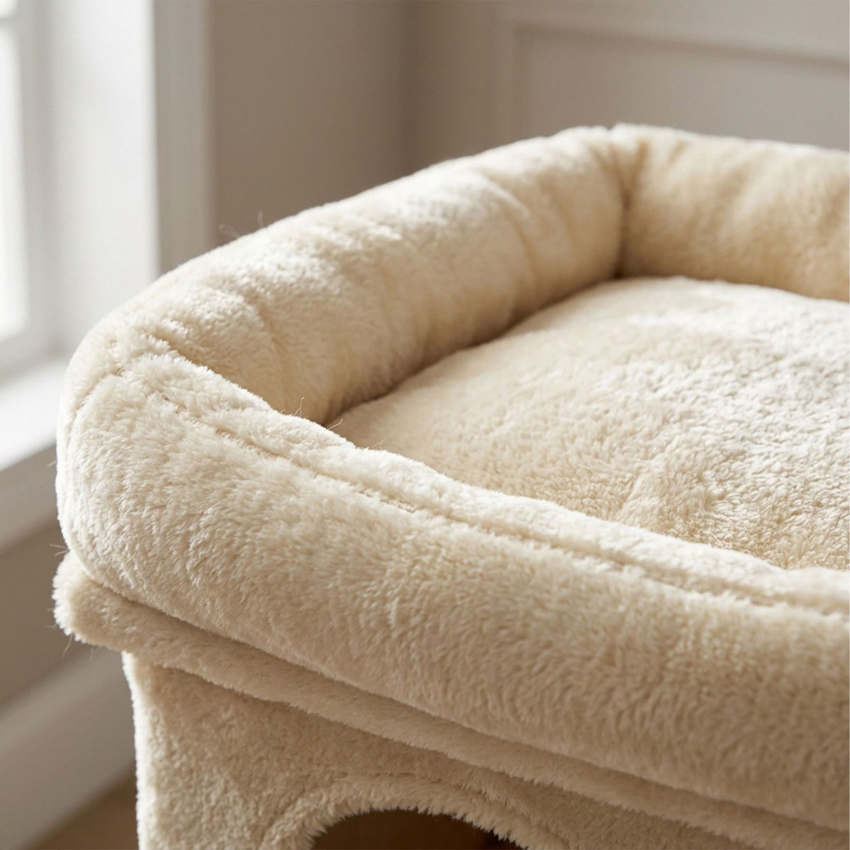 Cat Tree with 2 Caves & Bed, Beige, 71 cm