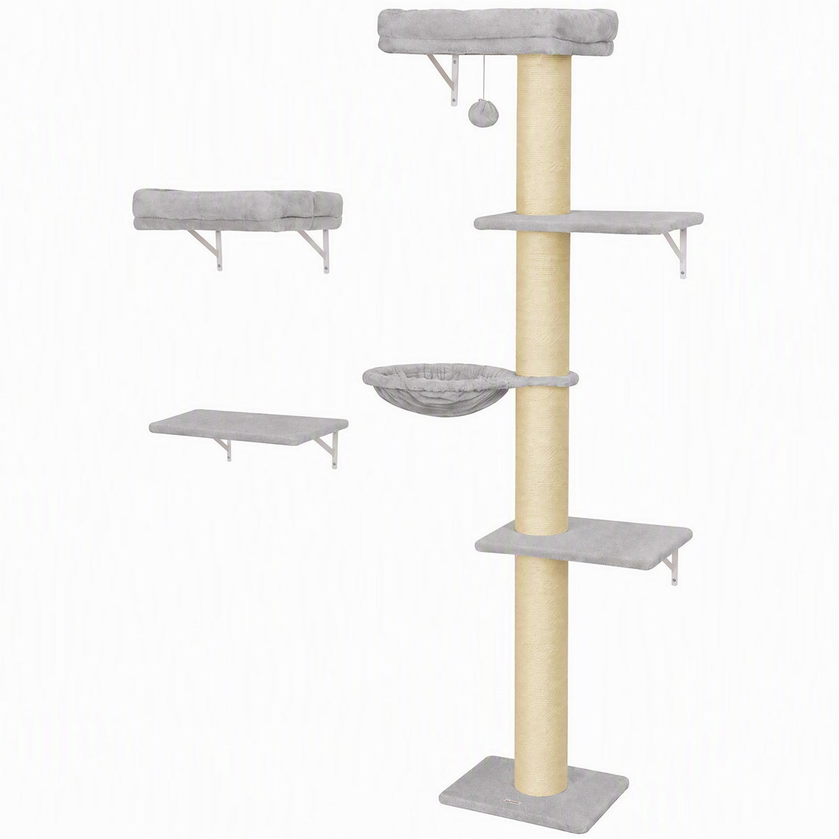 Cat Wall Climbing Set with Hammock and Platforms