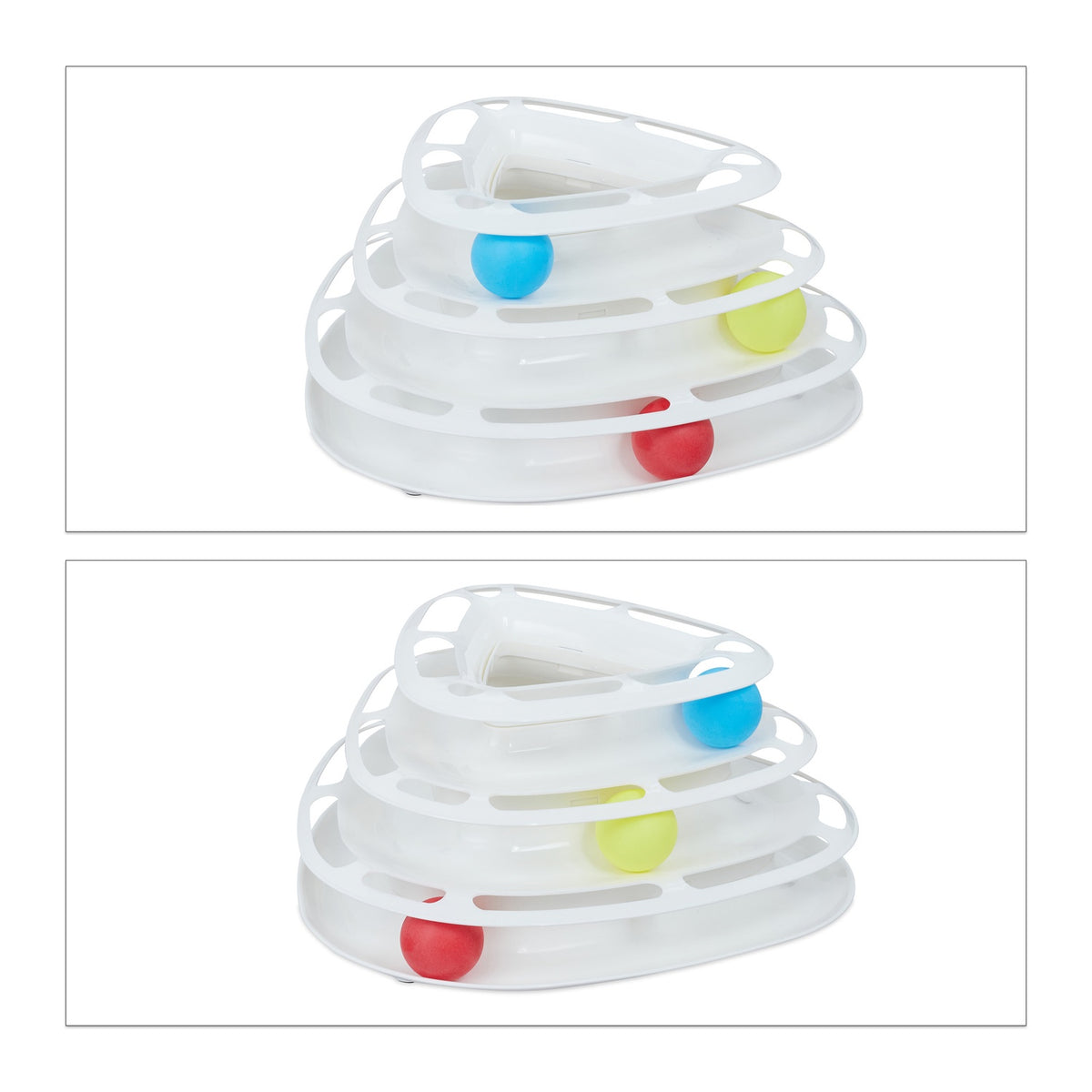 Cat toy ball track 3 levels