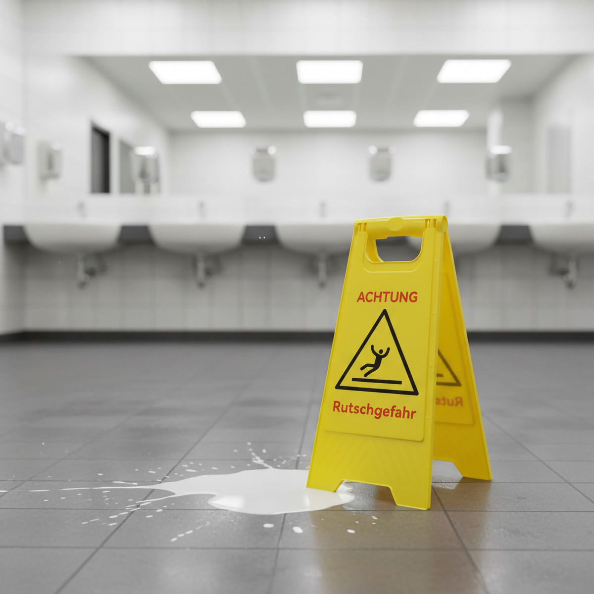 Caution: Slippery Floor Signs, Set of 3
