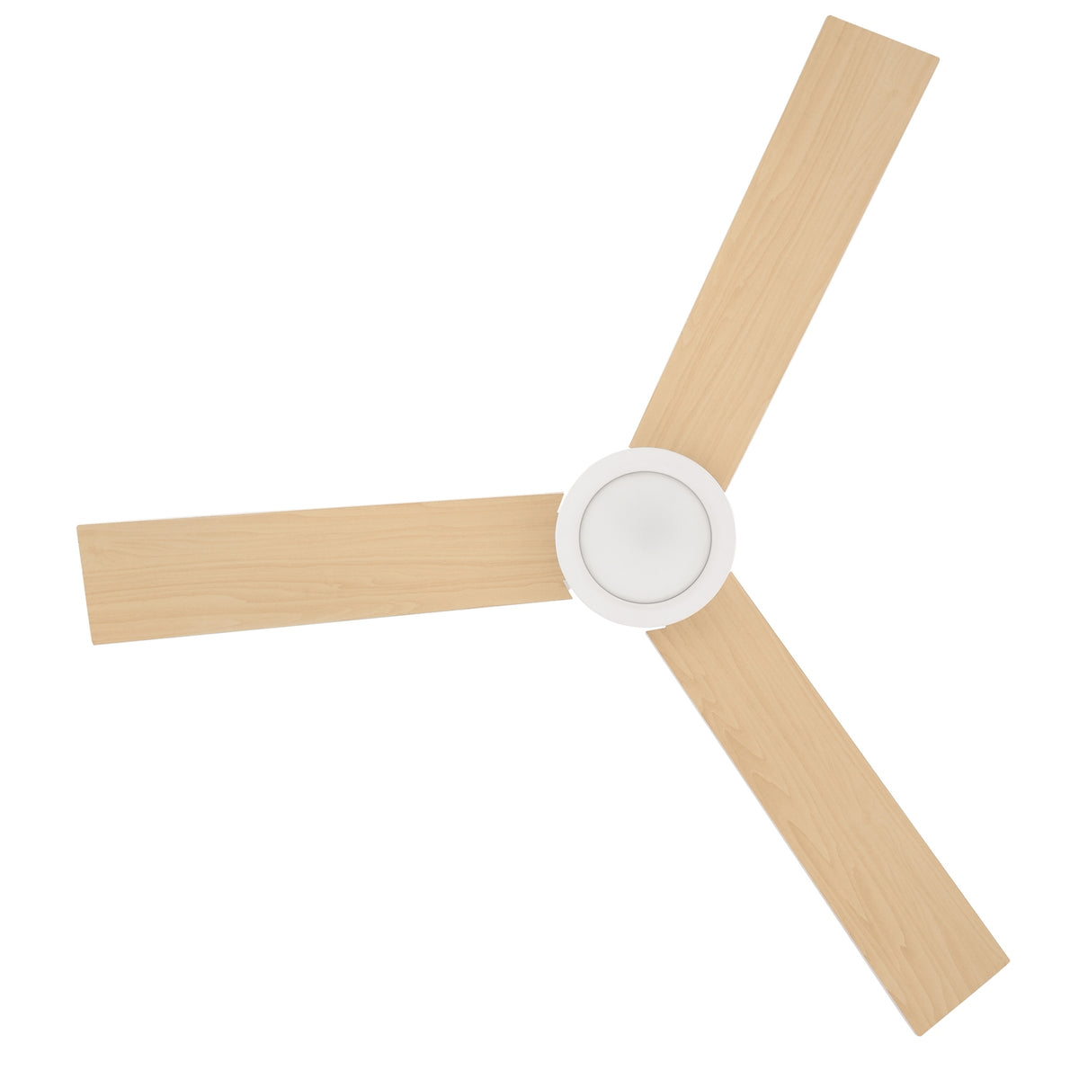 Ceiling Fan with Lighting, Remote Control, 48W Ceiling Light with Fan, 112cm Quiet Dimmable Ceiling Lamp with Timer, 3 Speeds, for Living Room, Bedroom and Dining Room, White