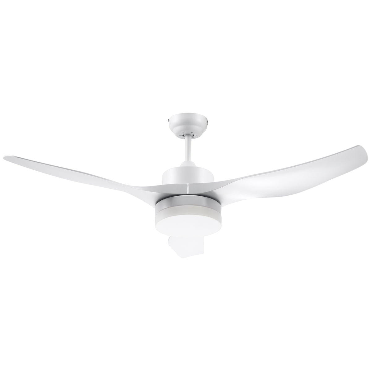 Ceiling Fan with Lighting, Reversible LED Ceiling Light with Fan, 6 Speeds, 3 Light Colors, Ceiling Lamp with Remote Control, Timer for Living Room, Dining Room White