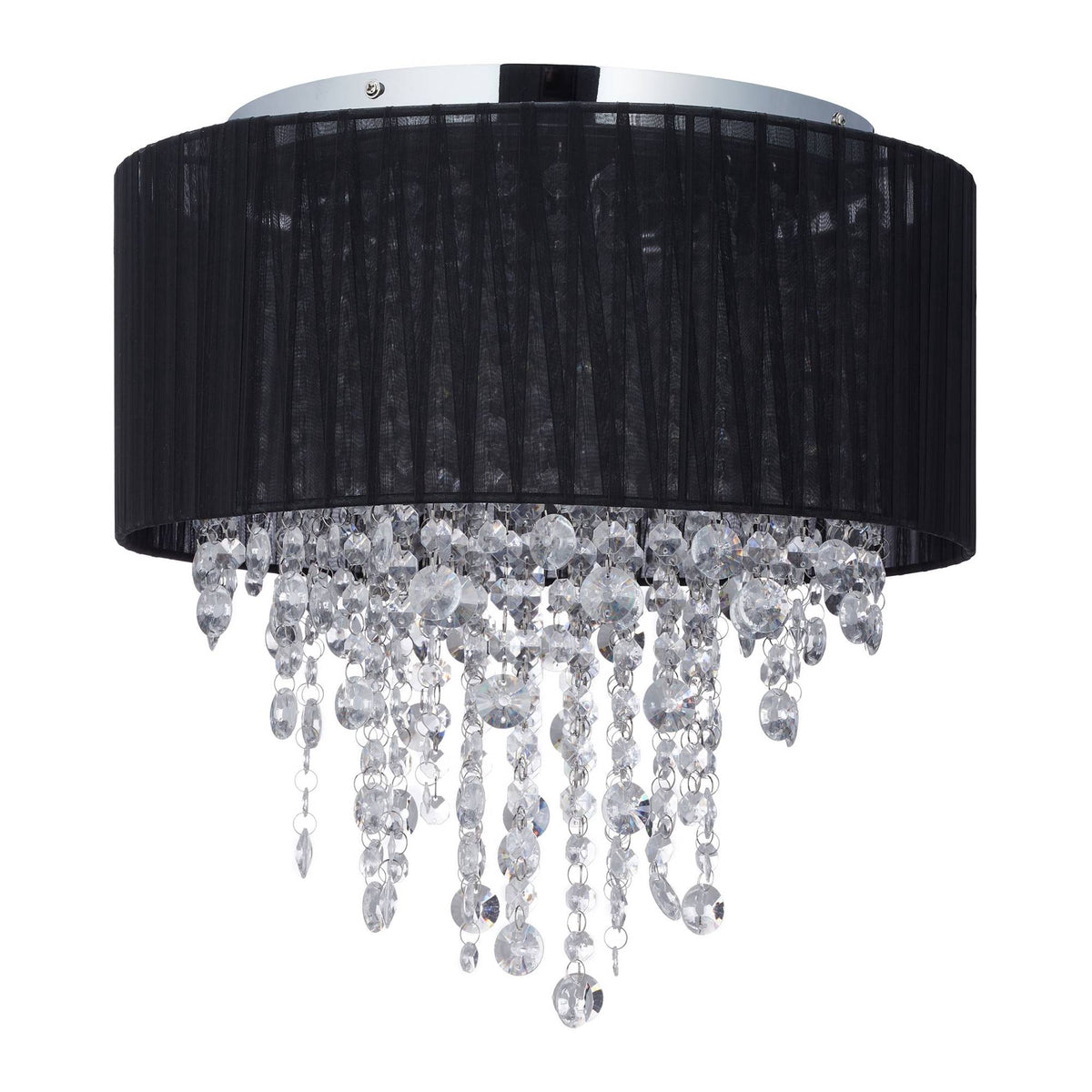Ceiling lamp organza crystal black