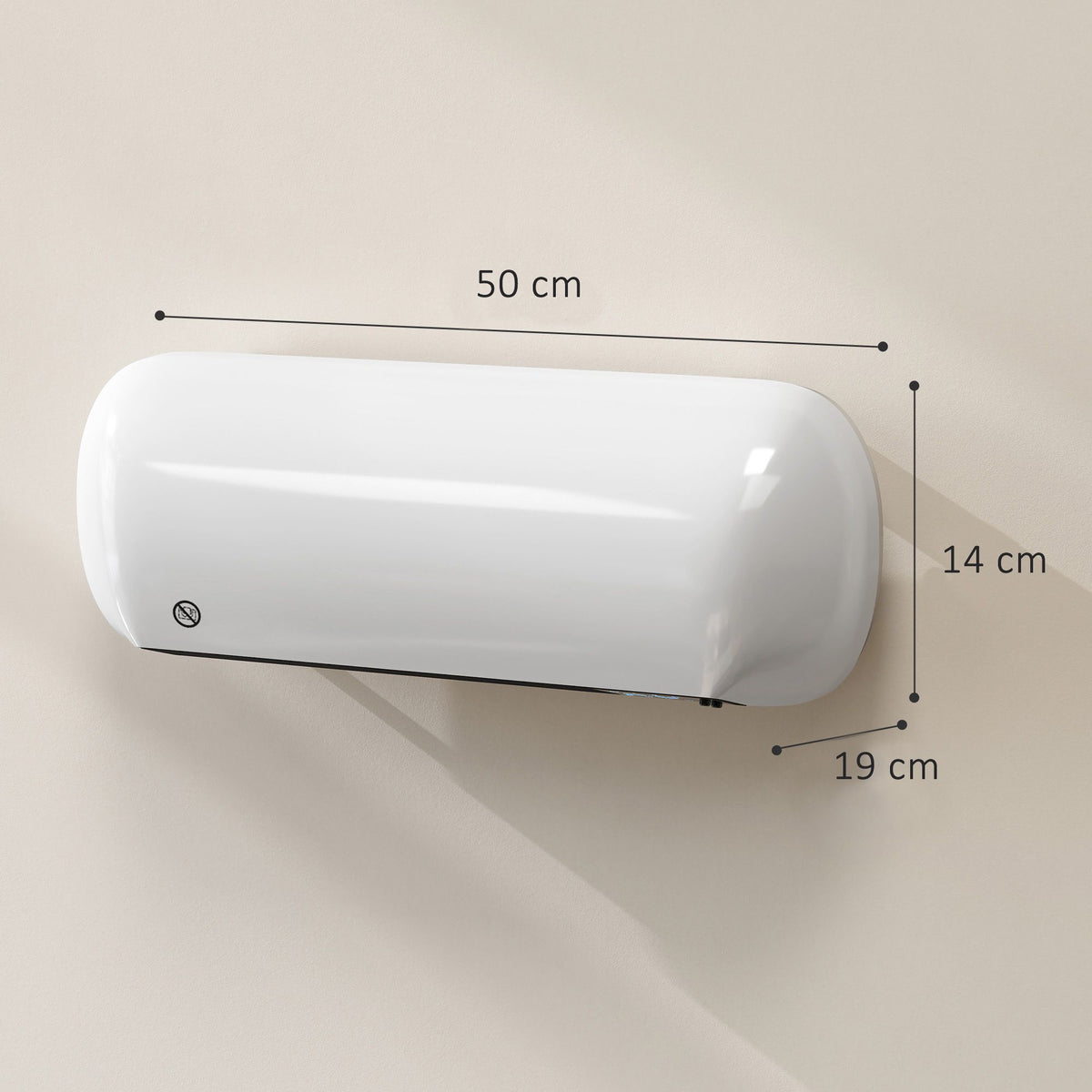 Ceramic Wall Heater 2000W with Thermostat & Remote