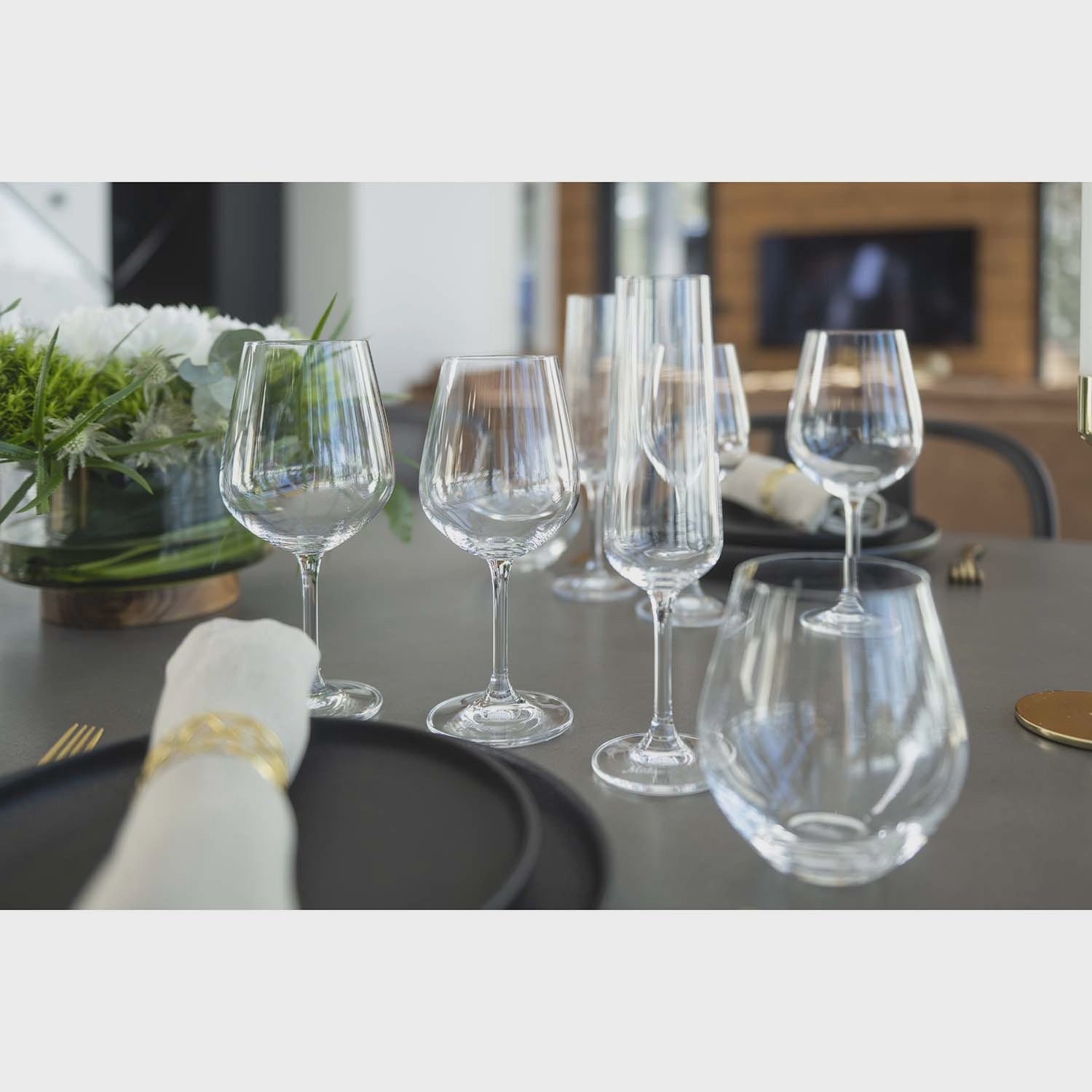 Champagne Glasses, 20.5 cl, Set of 2, Durable Glass
