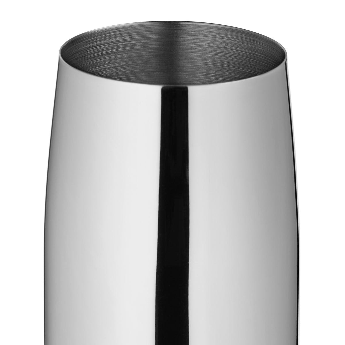 Champagne glasses in stainless steel, set of 4