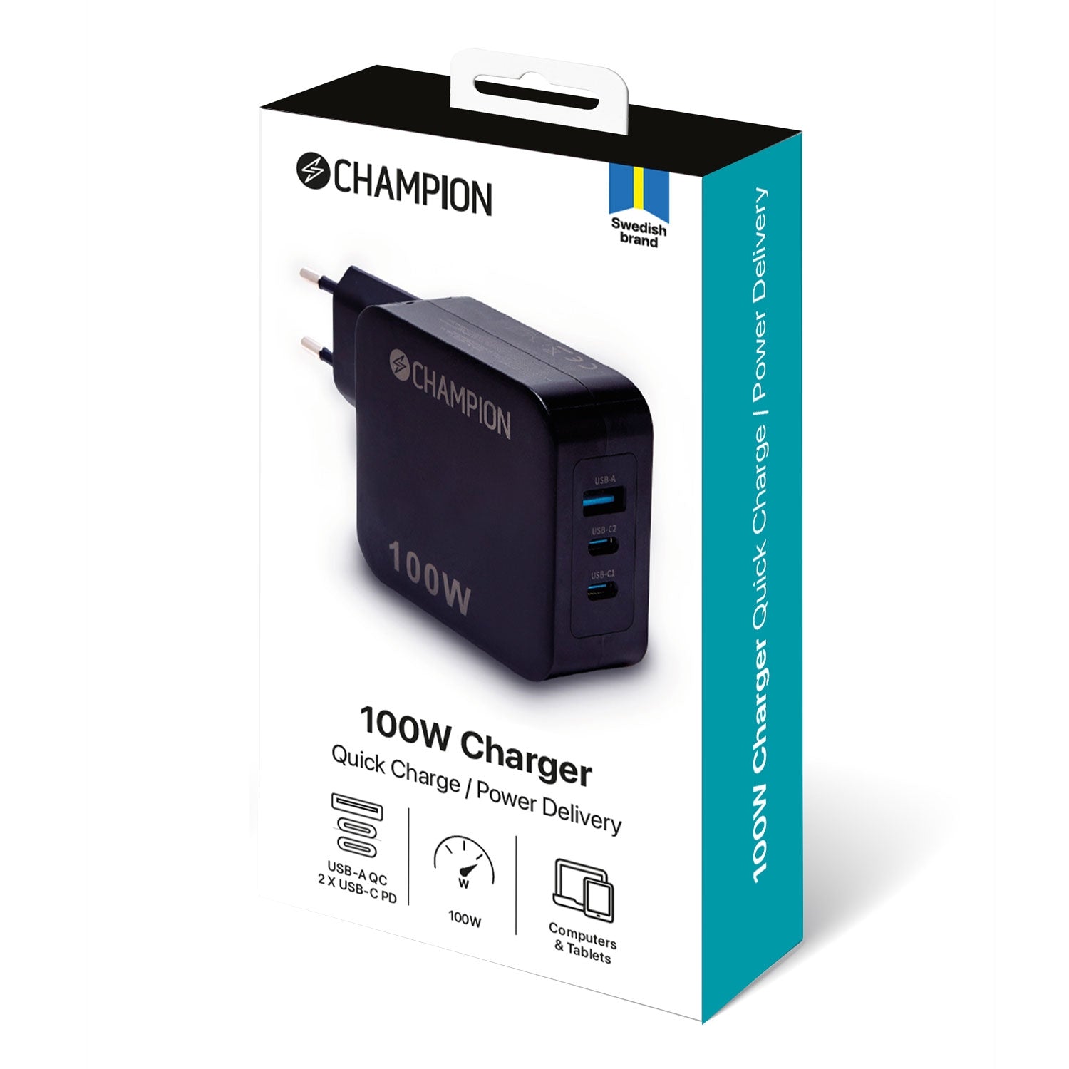 Charger 100W PD / QC Black